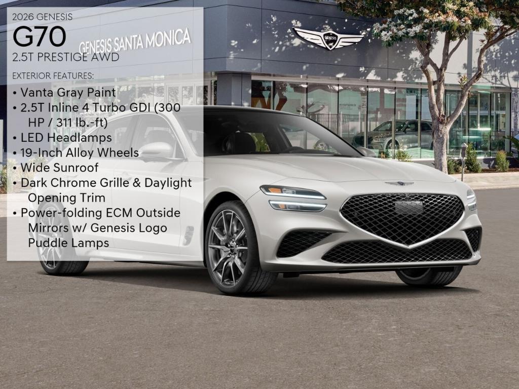 new 2026 Genesis G70 car, priced at $51,610