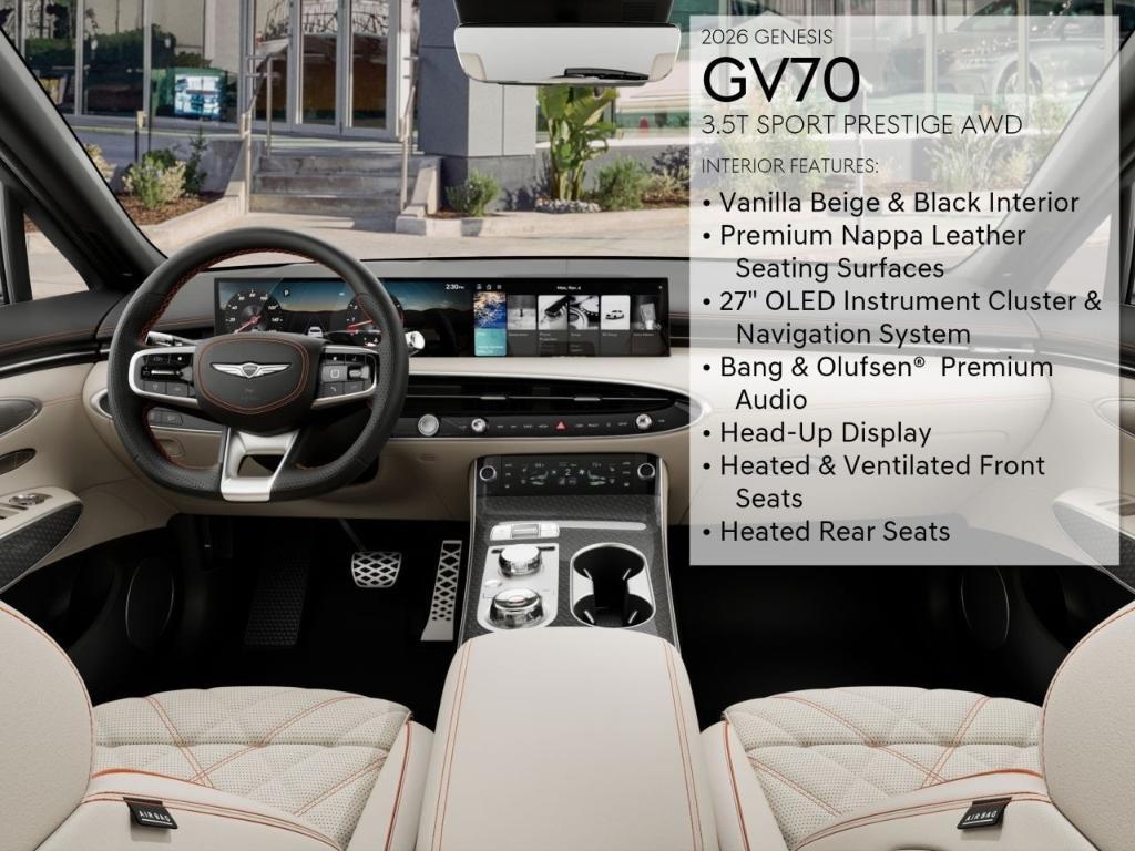 new 2026 Genesis GV70 car, priced at $74,195