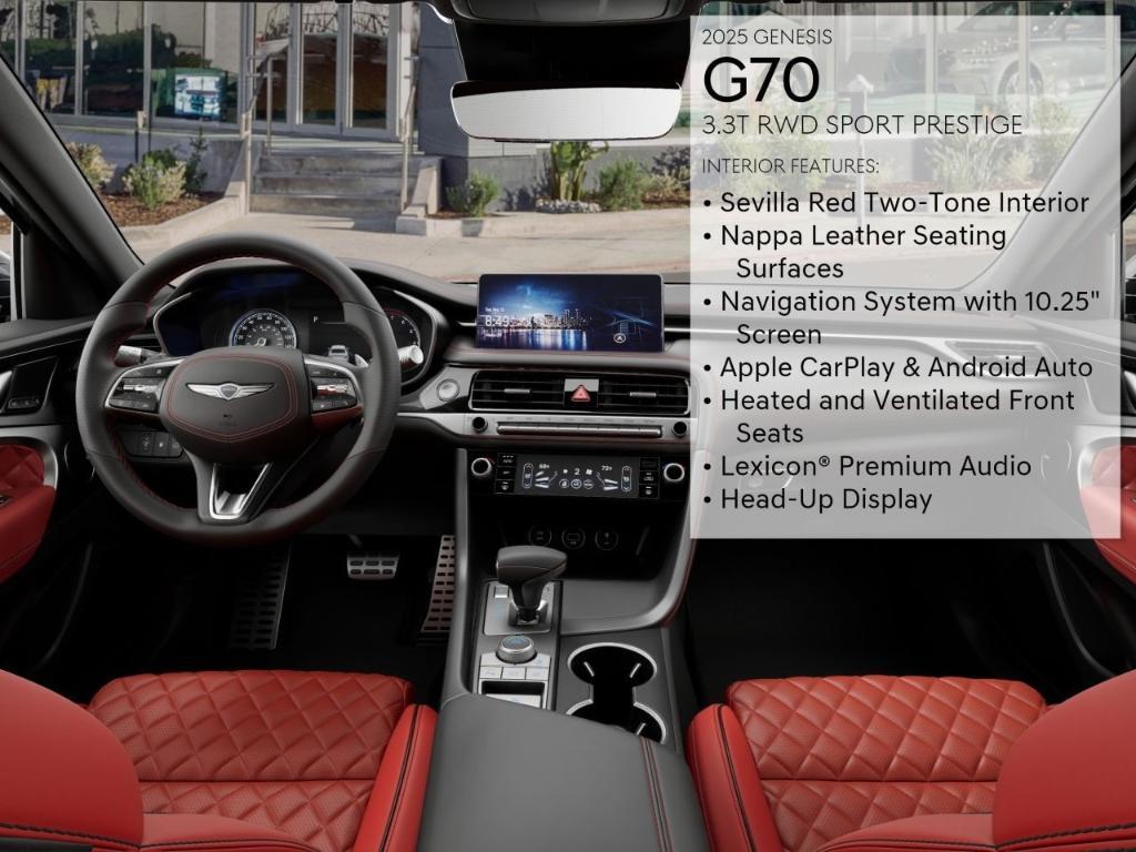 new 2025 Genesis G70 car, priced at $56,230