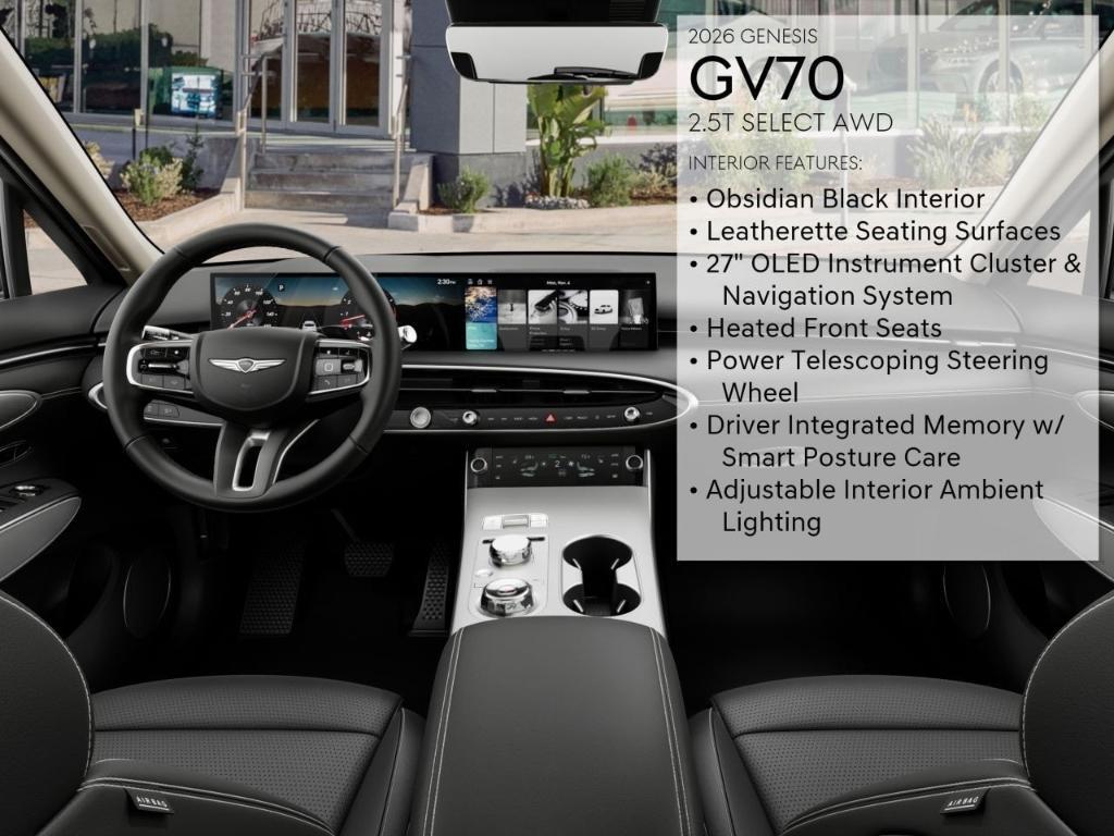 new 2026 Genesis GV70 car, priced at $54,760