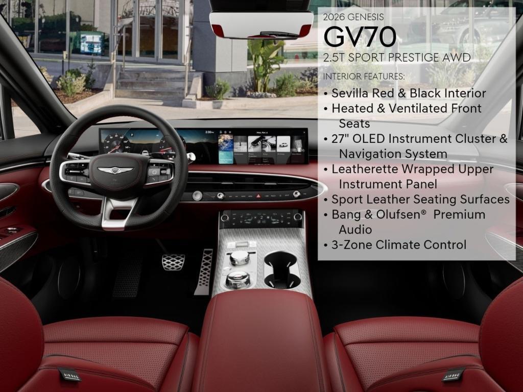 new 2026 Genesis GV70 car, priced at $61,225