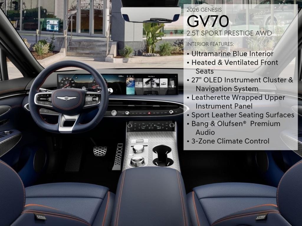new 2026 Genesis GV70 car, priced at $61,285