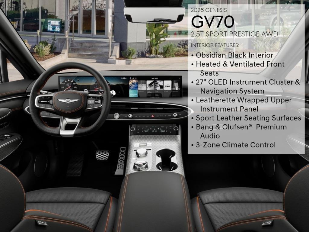 new 2026 Genesis GV70 car, priced at $61,215