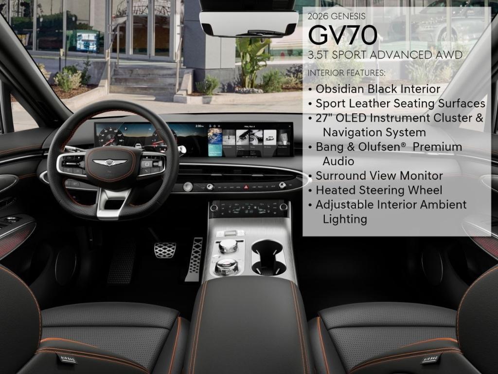 new 2026 Genesis GV70 car, priced at $66,845