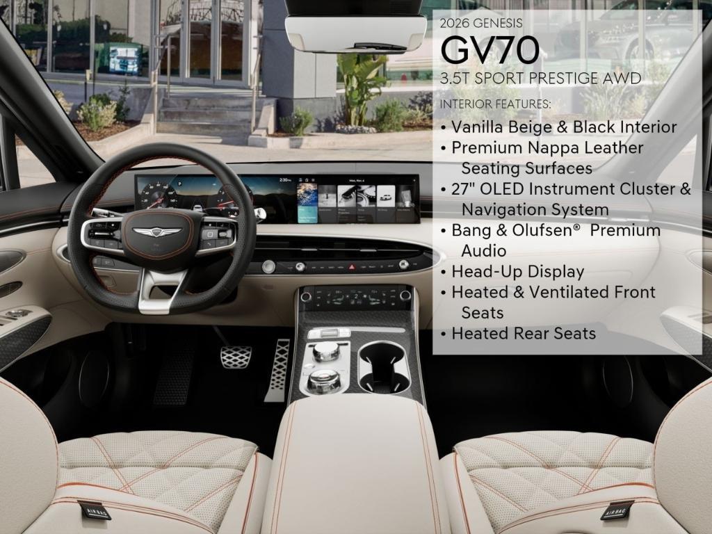 new 2026 Genesis GV70 car, priced at $73,050