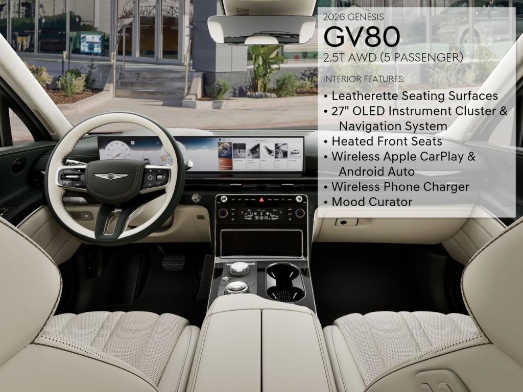 new 2026 Genesis GV80 car, priced at $62,445