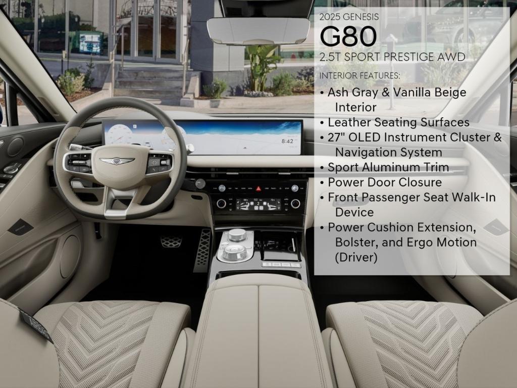 new 2025 Genesis G80 car, priced at $70,695