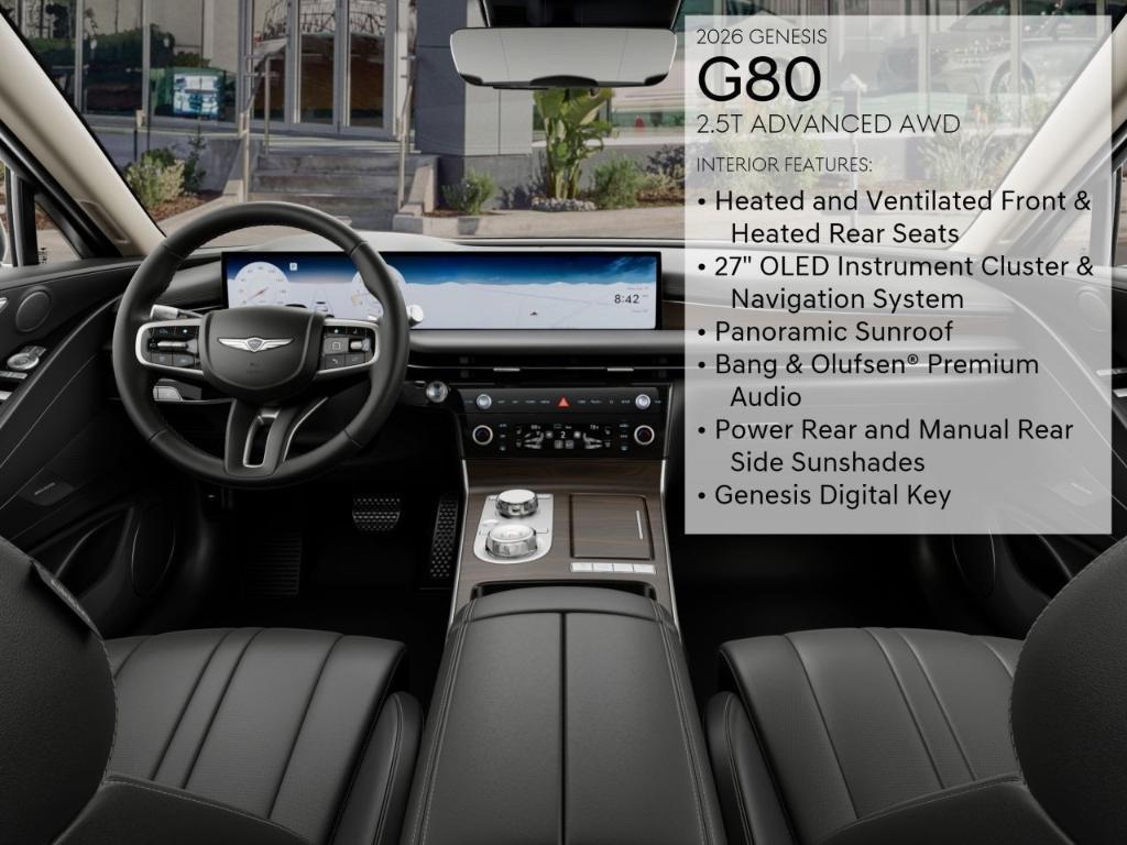 new 2026 Genesis G80 car, priced at $66,380