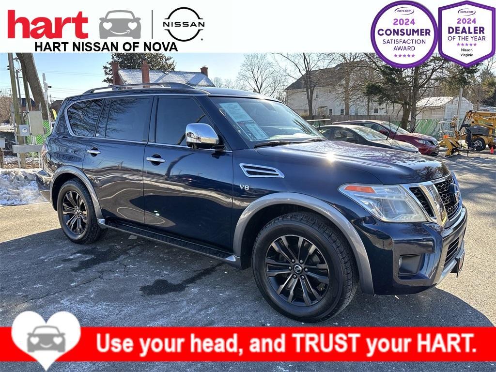 used 2017 Nissan Armada car, priced at $18,000