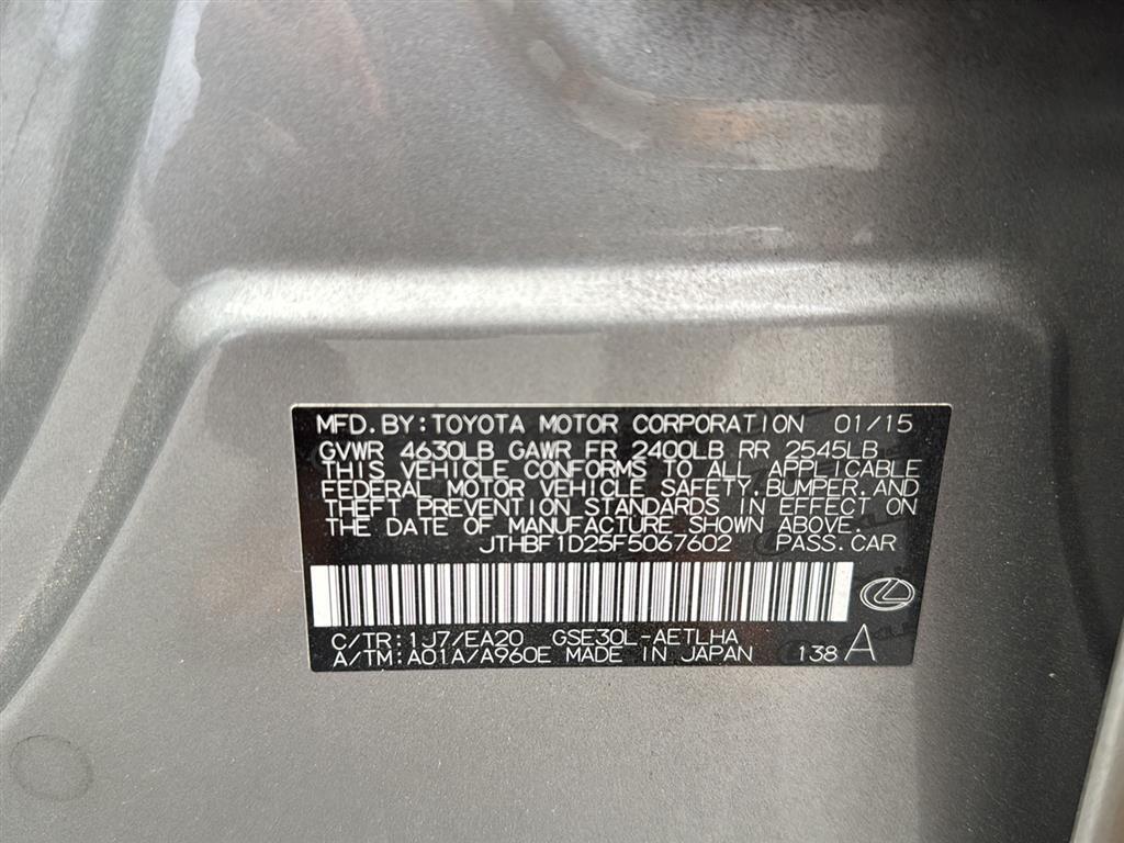 used 2015 Lexus IS 250 car, priced at $16,980