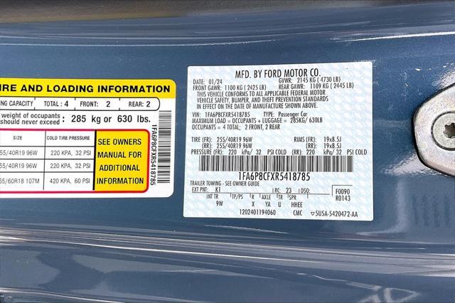 new 2024 Ford Mustang car, priced at $49,955