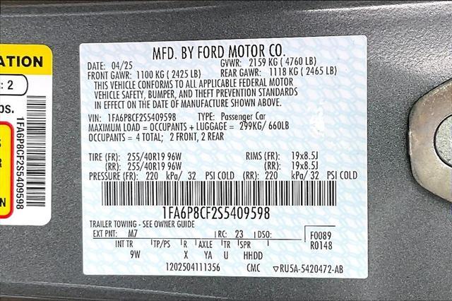 new 2025 Ford Mustang car, priced at $57,555