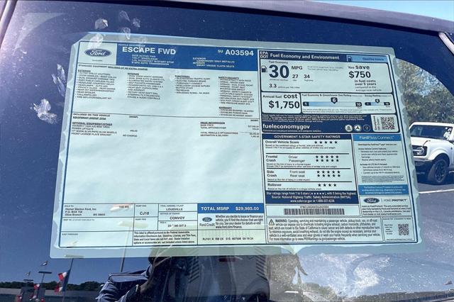 new 2025 Ford Escape car, priced at $28,985