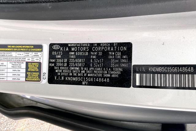 used 2016 Kia Sedona car, priced at $13,621