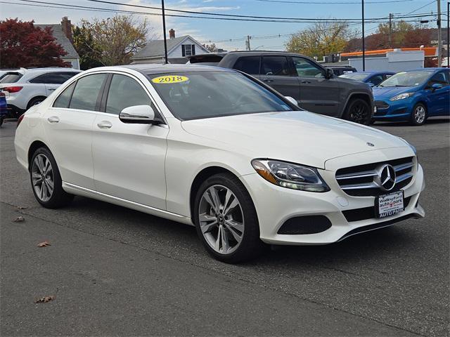 used 2018 Mercedes-Benz C-Class car, priced at $19,500