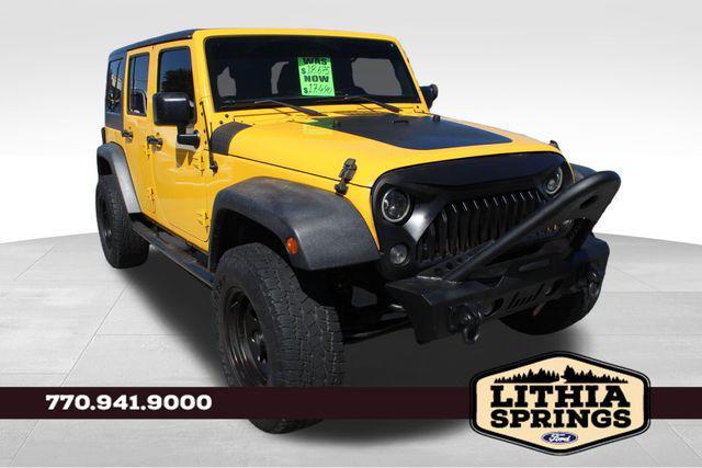 used 2015 Jeep Wrangler Unlimited car, priced at $17,490