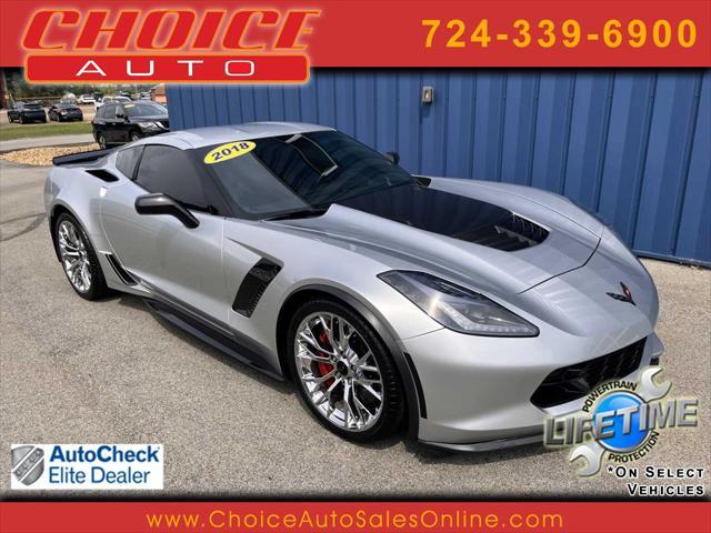 used 2018 Chevrolet Corvette car, priced at $69,995