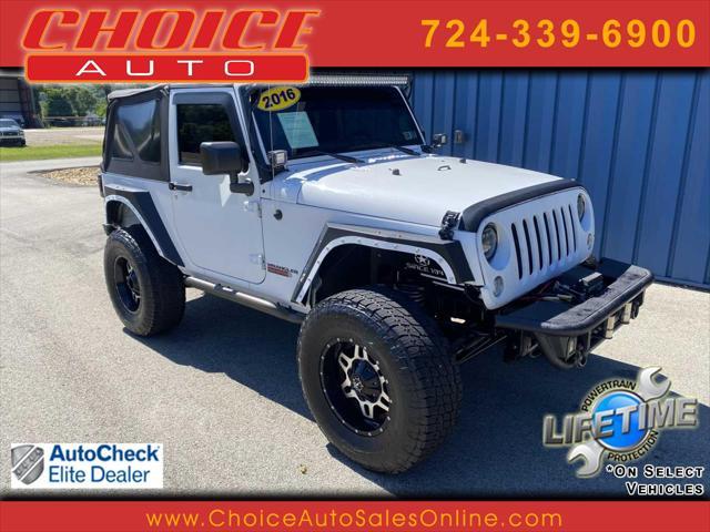 used 2016 Jeep Wrangler car, priced at $17,555