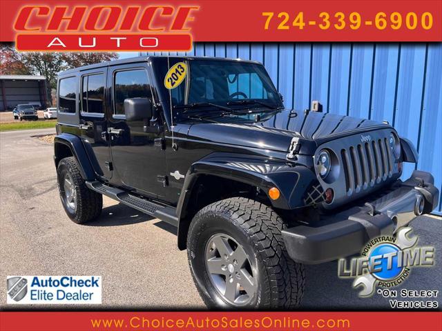 used 2013 Jeep Wrangler Unlimited car, priced at $17,989