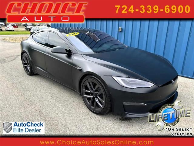 used 2021 Tesla Model S car, priced at $51,999