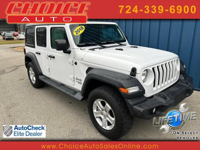 used 2018 Jeep Wrangler Unlimited car, priced at $22,126