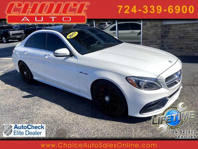 used 2017 Mercedes-Benz AMG C 63 car, priced at $43,893