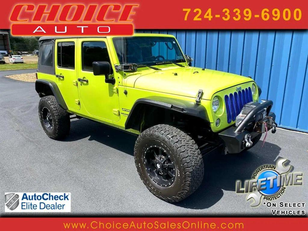 used 2016 Jeep Wrangler Unlimited car, priced at $18,672