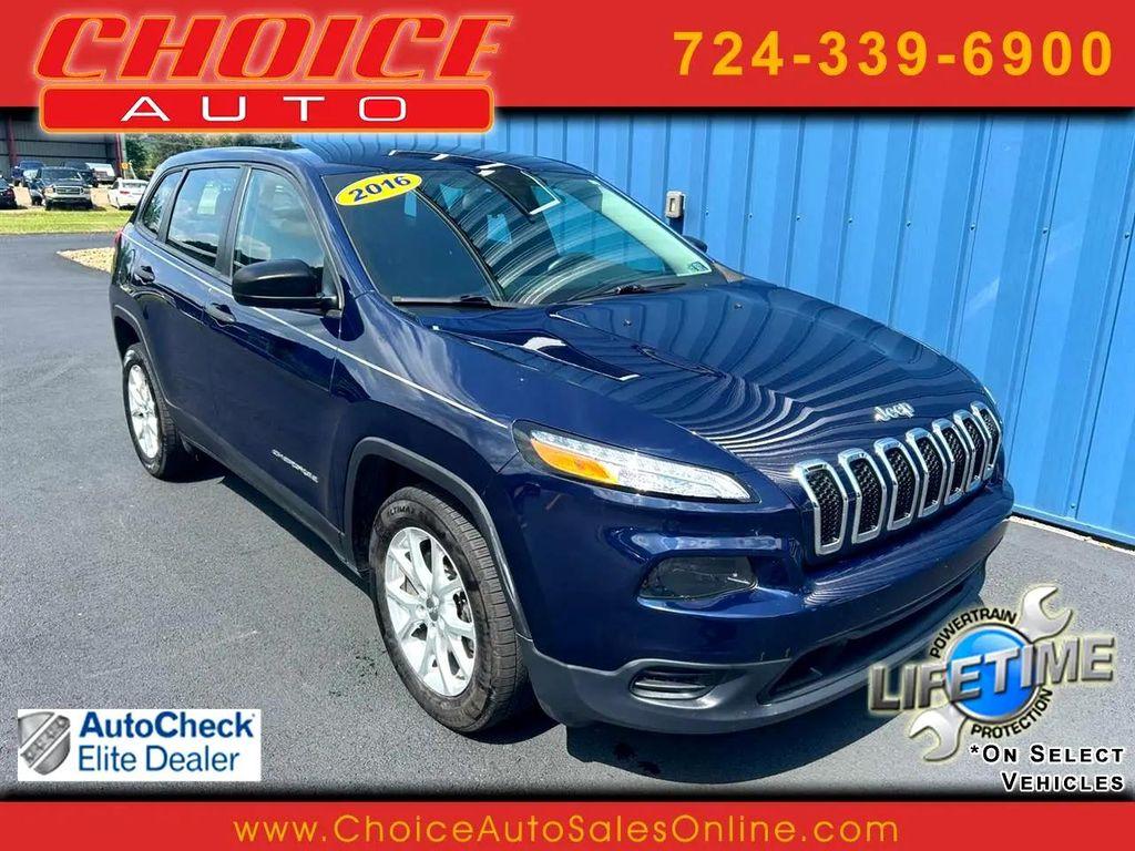 used 2016 Jeep Cherokee car, priced at $12,414