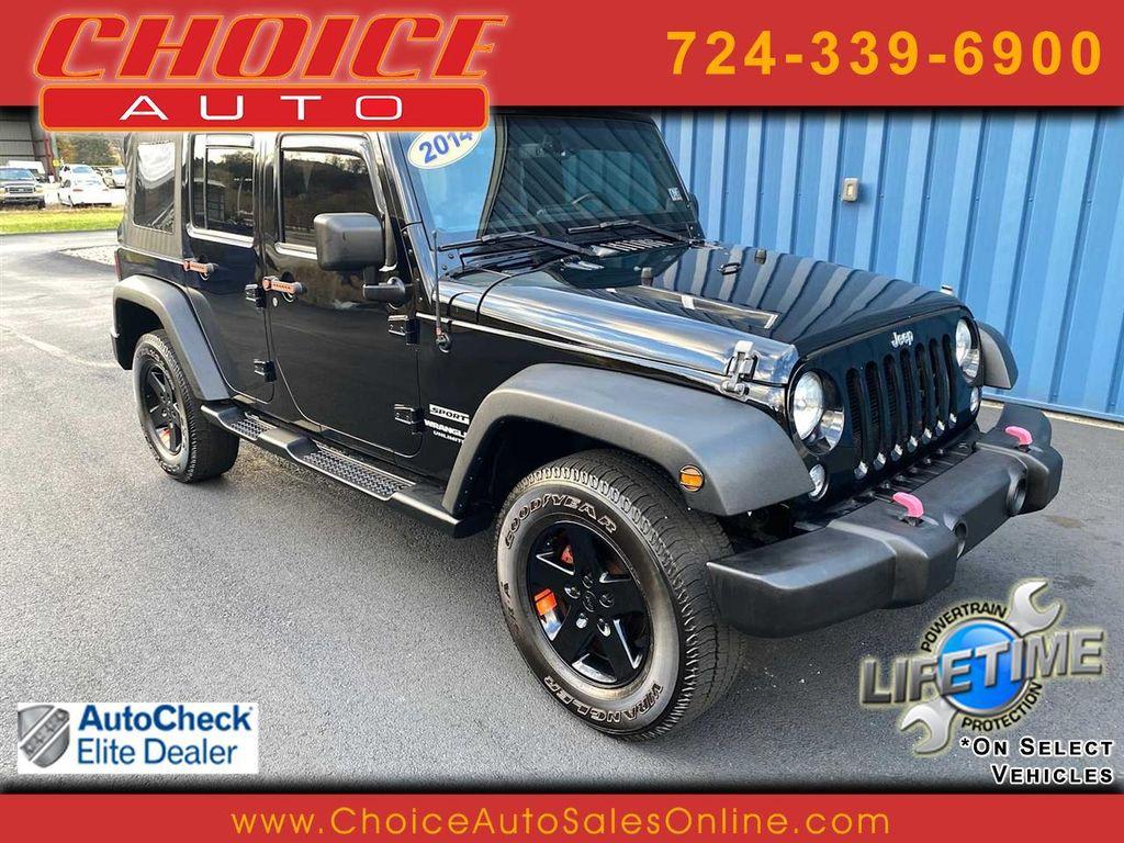 used 2014 Jeep Wrangler Unlimited car, priced at $16,533