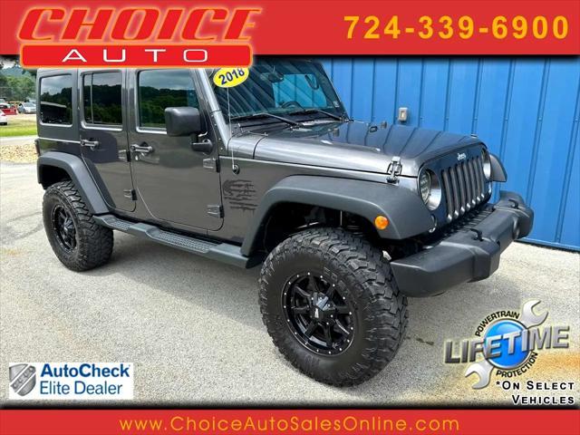 used 2018 Jeep Wrangler JK Unlimited car, priced at $23,975