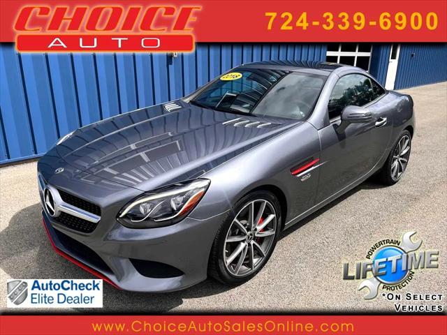 used 2018 Mercedes-Benz SLC 300 car, priced at $28,399