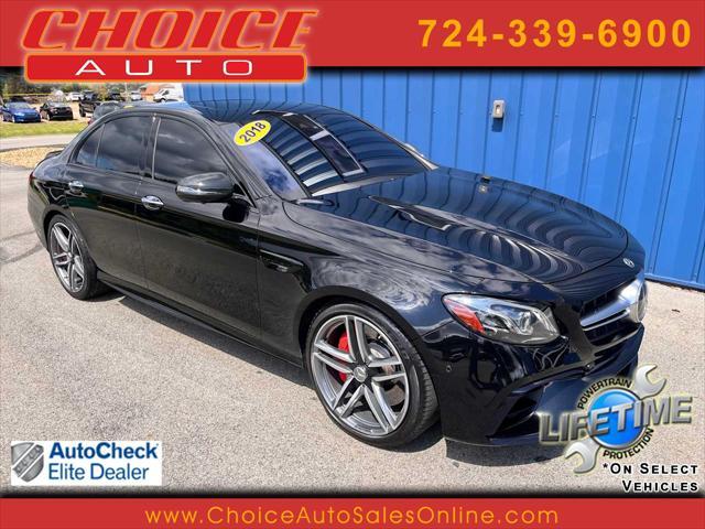 used 2018 Mercedes-Benz AMG E 63 car, priced at $49,997