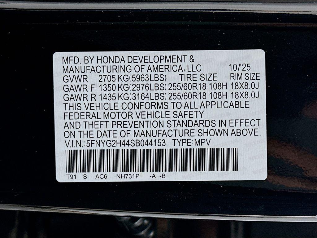 new 2025 Honda Pilot car, priced at $45,725