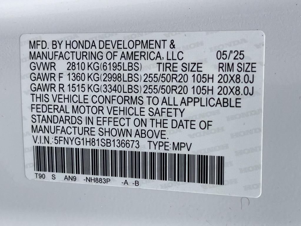 new 2025 Honda Pilot car, priced at $54,985