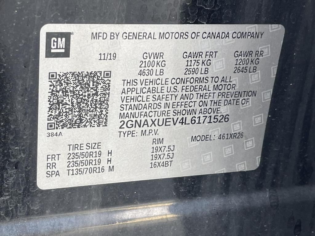 used 2020 Chevrolet Equinox car, priced at $17,995