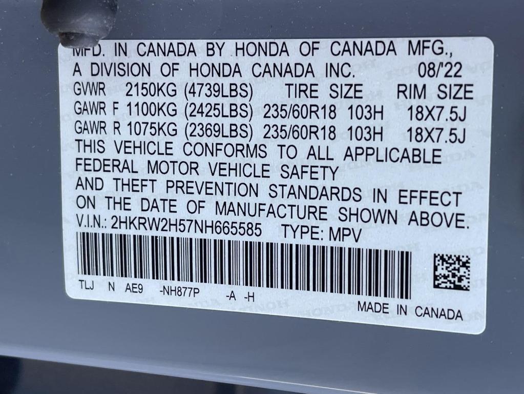 used 2022 Honda CR-V car, priced at $30,495