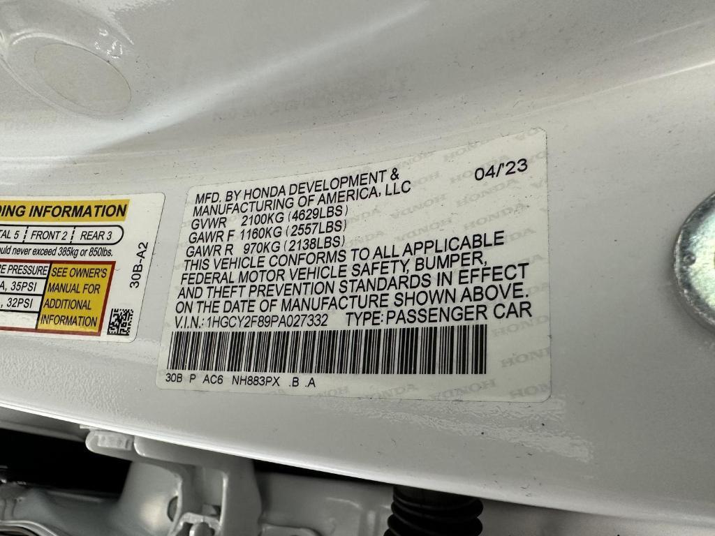 used 2023 Honda Accord Hybrid car, priced at $31,495