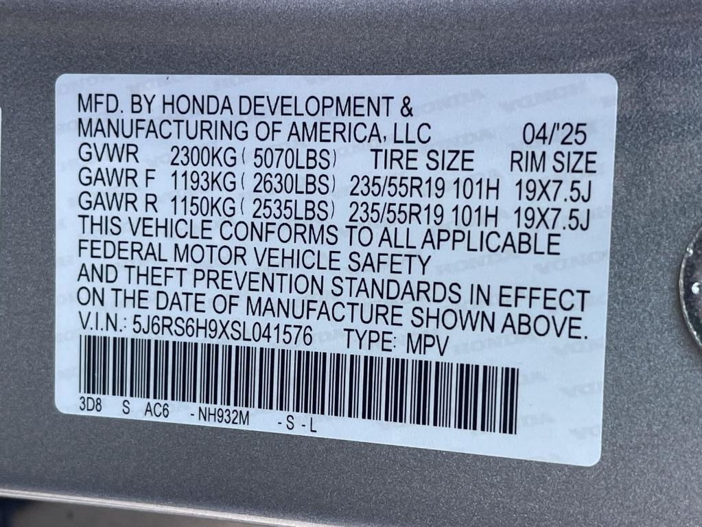 new 2025 Honda CR-V Hybrid car, priced at $42,495