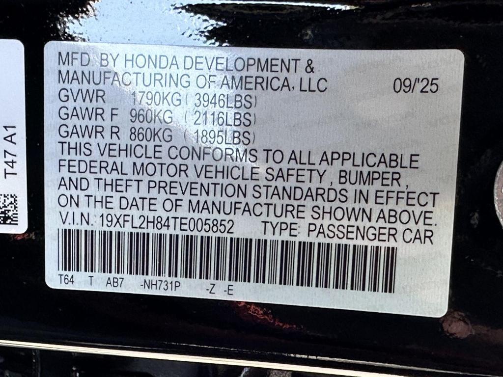 new 2026 Honda Civic car, priced at $27,734