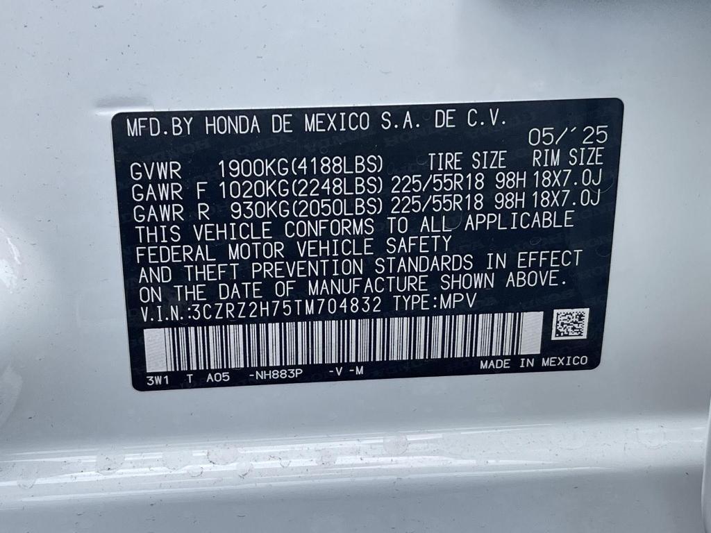 new 2026 Honda HR-V car, priced at $33,400