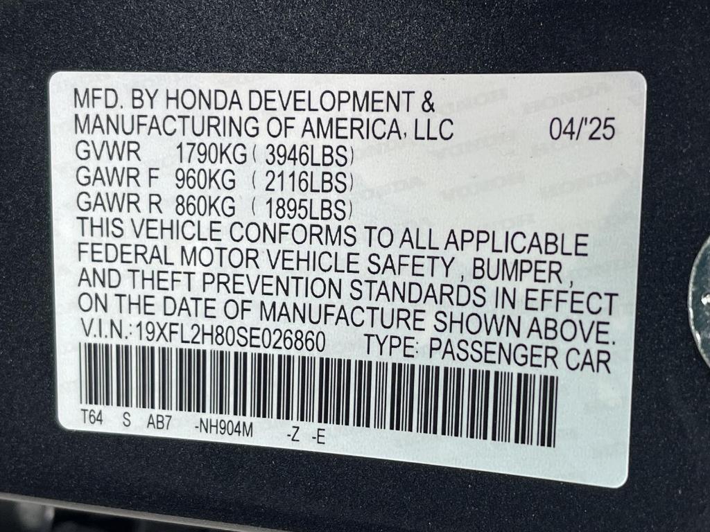 new 2025 Honda Civic car, priced at $28,600
