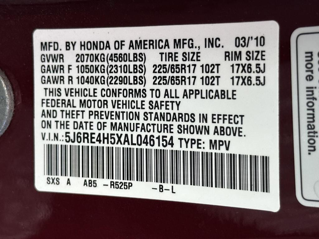 used 2010 Honda CR-V car, priced at $8,595