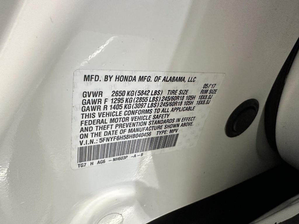 used 2017 Honda Pilot car, priced at $17,395