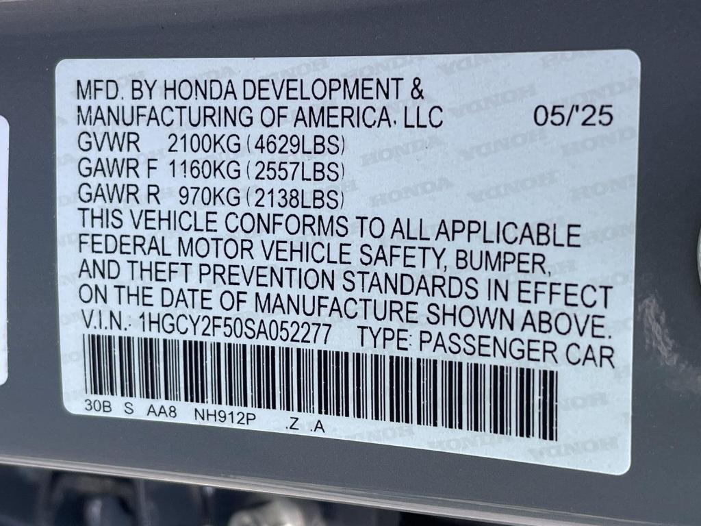 new 2025 Honda Accord Hybrid car, priced at $35,260