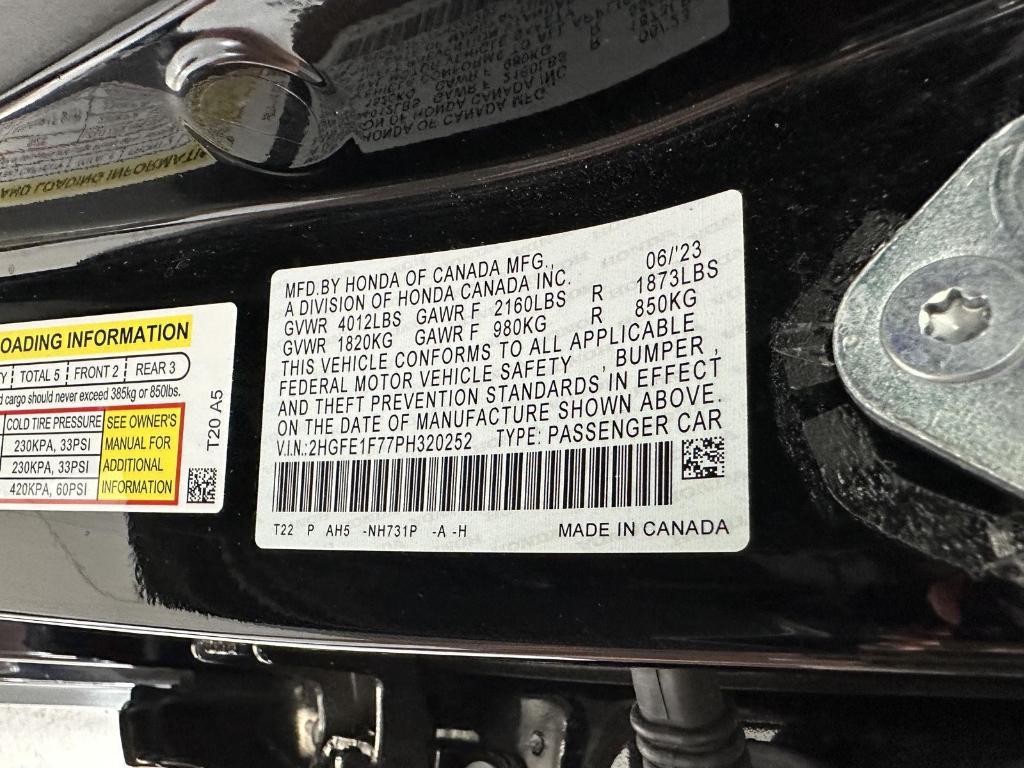 used 2023 Honda Civic car, priced at $22,695