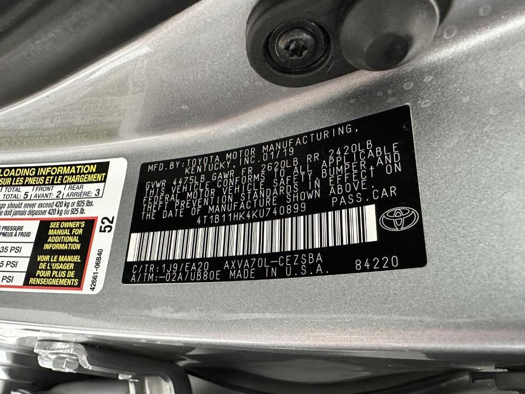 used 2019 Toyota Camry car, priced at $20,495