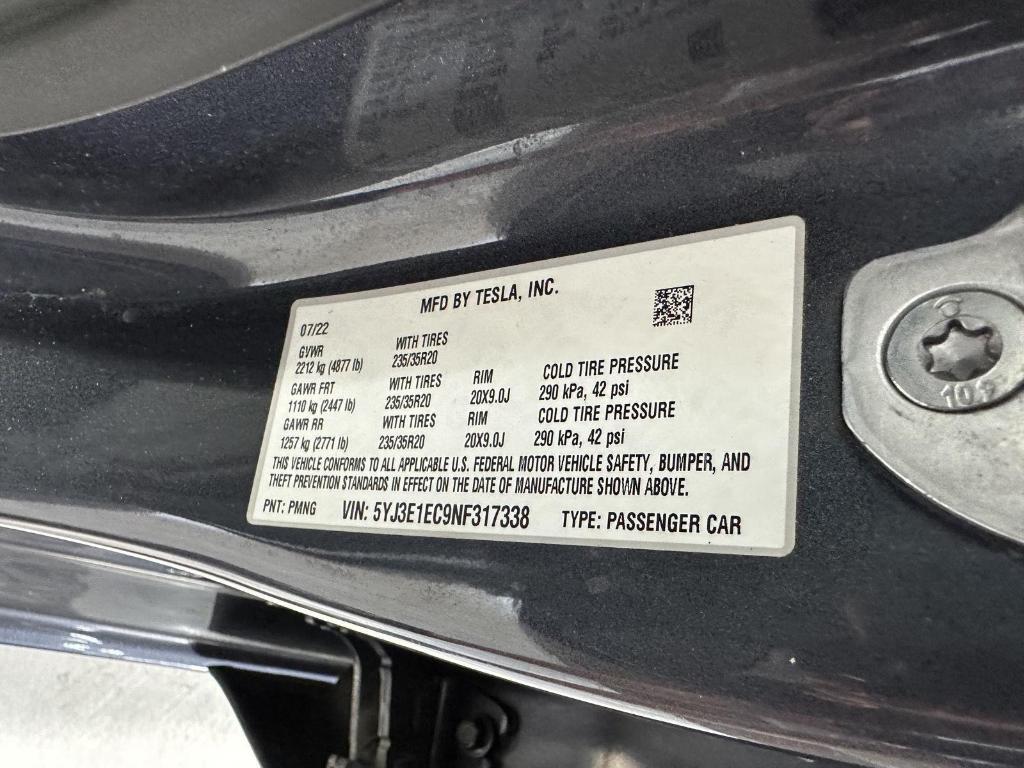 used 2022 Tesla Model 3 car, priced at $26,995