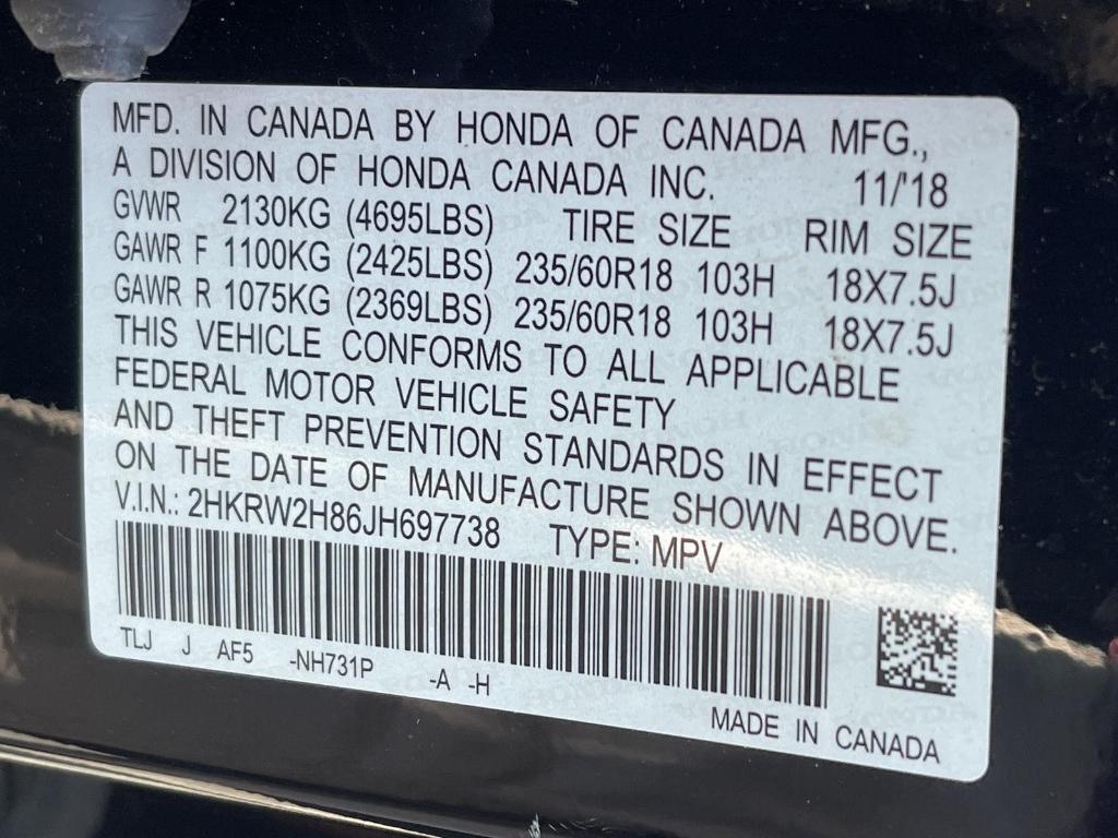 used 2018 Honda CR-V car, priced at $22,795