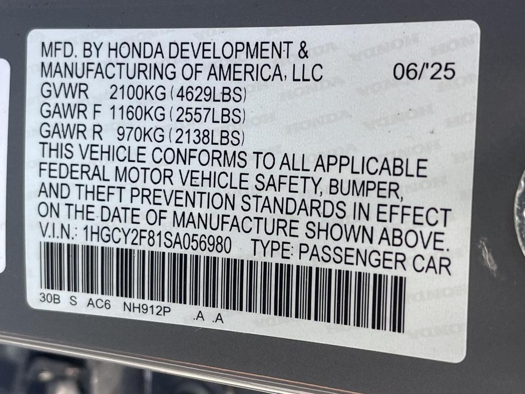 new 2025 Honda Accord Hybrid car, priced at $40,905