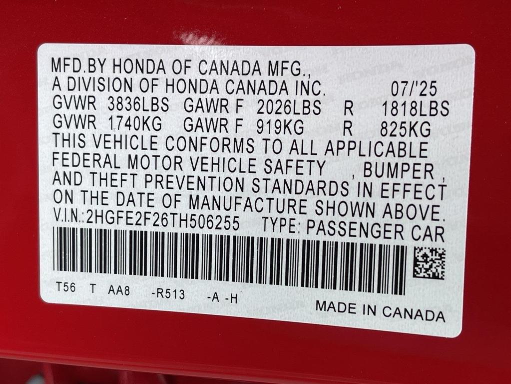new 2026 Honda Civic car, priced at $25,745